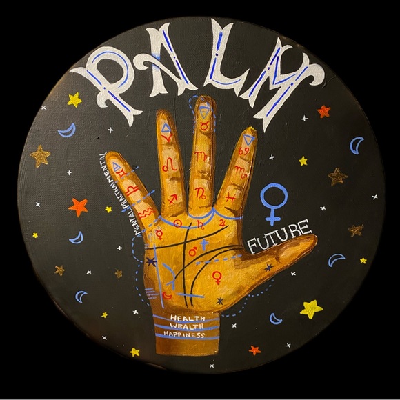 12” Palm Reading Art